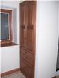 Hickory cabinet - Raised panel doors - Full overlay style - Hamper drawer on the bottom