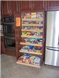 Pantry cabinet with pull-out shelves
