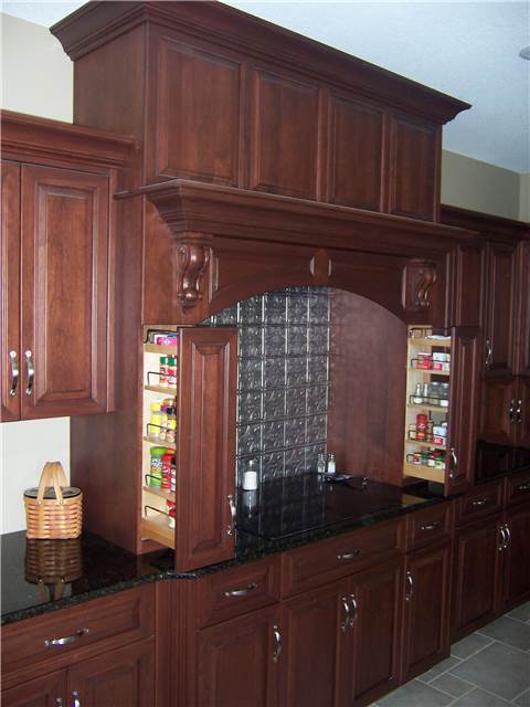 Pull-out spice racks