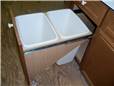 Pull-out trash/recycling unit