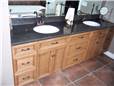 Corian countertop with Corian undermount sinks