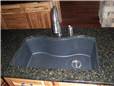 Granite countertop with a composite undermount sink