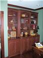 Hickory library/storage cabinets