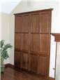 Built-in media storage - stained cherry
