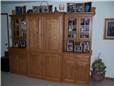 Entertainment center/China cabinet/storage - stained oak