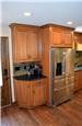 Stained & glazed maple cabinets