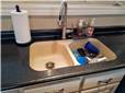 Undermount sink on laminate countertop