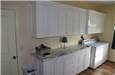 Painted cabinets - flat panel - full overlay - laminate countertop