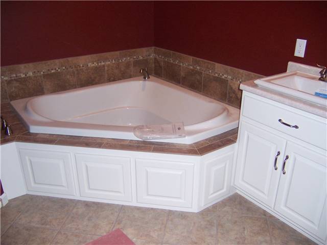 Painted tub access panels - Raised panel doors - Standard overlay style